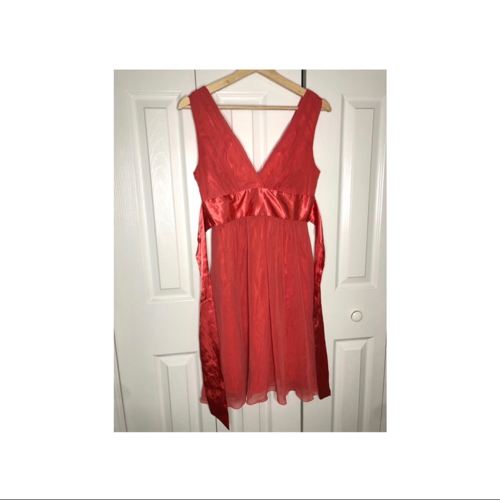 Pink Mesh and silk dress